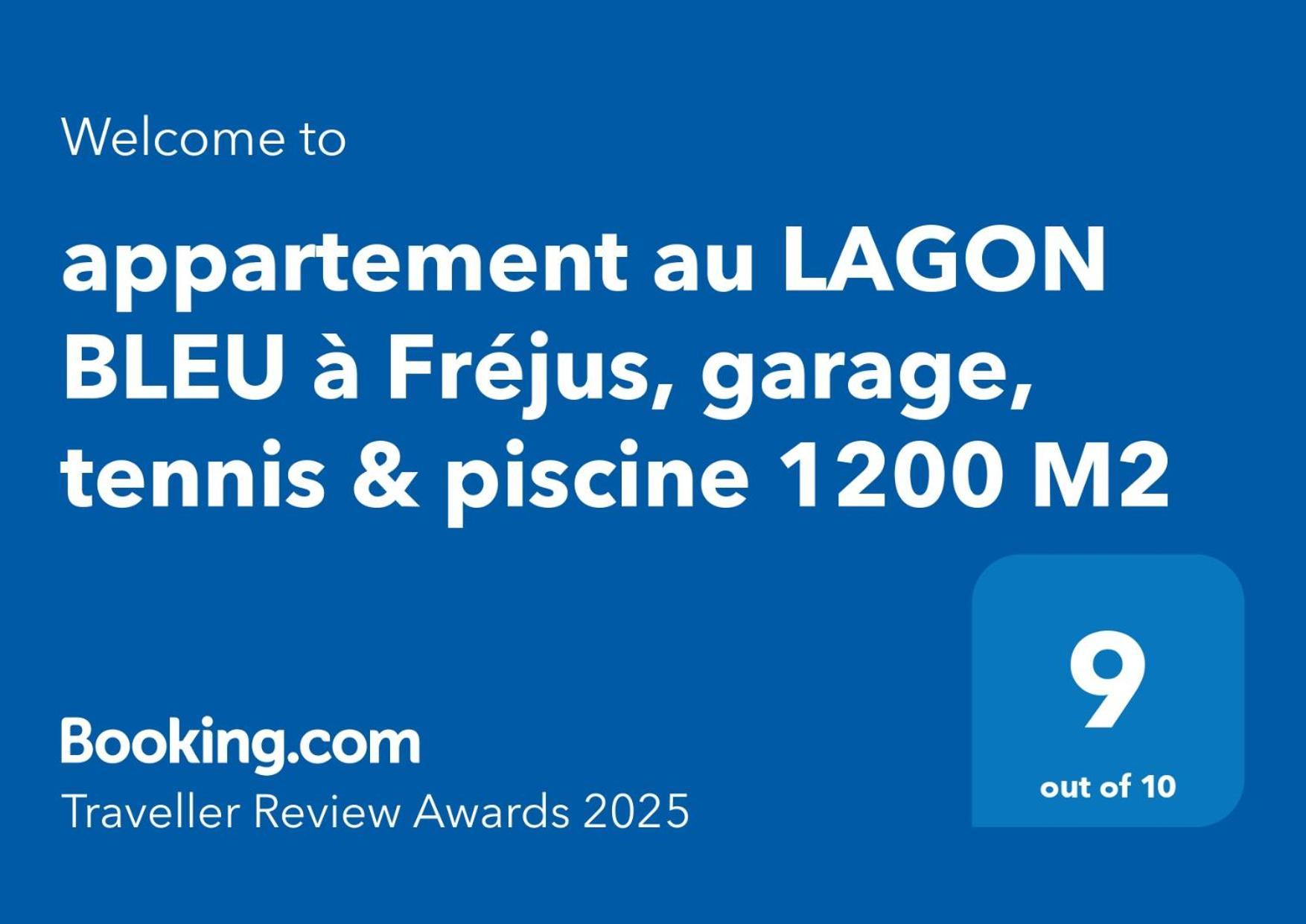appartement au LAGON BLEU à Fréjus, garage, tennis&piscine 1200 M2 Exterior foto